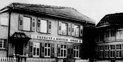 1955年Endress+Hauser的第一个办公场所。
